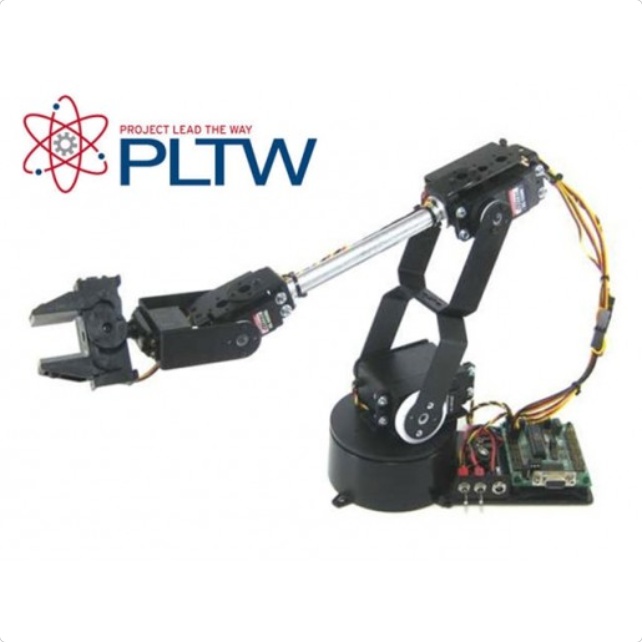Pltw Graphics Lynxmotion AL5D PLTW Robotic Arm Kit w/ FlowArm PLTW App | 4science